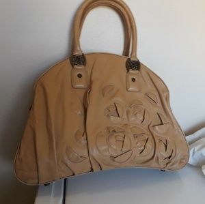 SOLD Oversized Taryn Rose leather loop Handbag